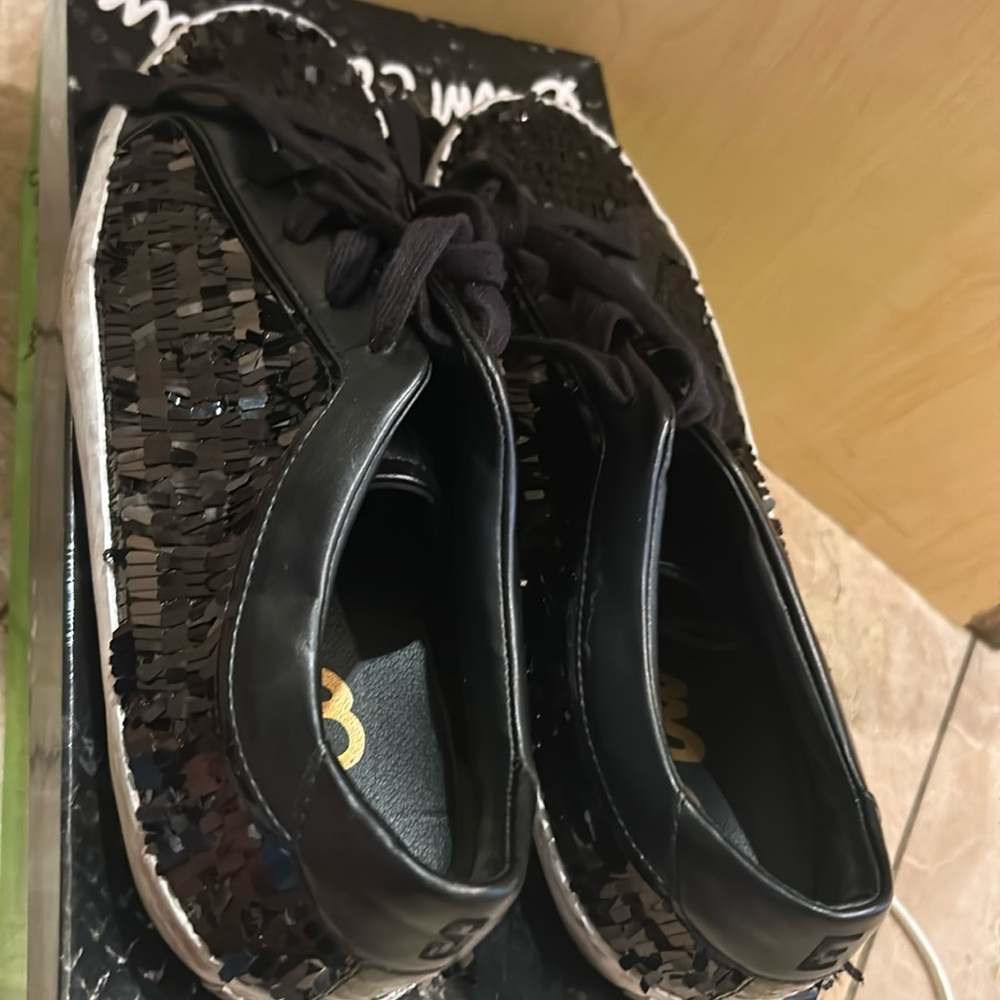 Sequin Sneaker Black